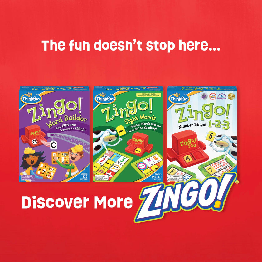 ThinkFun Zingo - Bingo with a Zing - Award-Winning Preschool Game - Encourages Language & Matching Skills Development - Fun Family Board Game for Boys and Girls Ages - 4 & Older 🍁 All In One Marketplace Canada