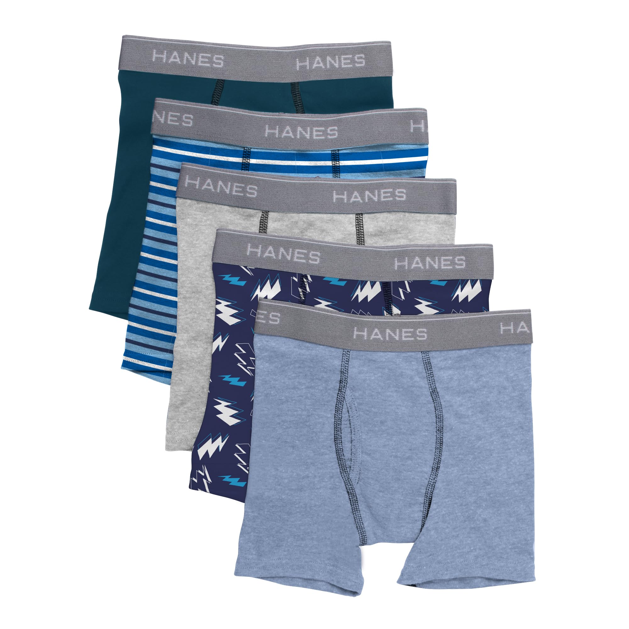 Hanes boys 5 Pack Breathable Boxer Briefs, Assorted, Small US 🍁 All In One Marketplace Canada