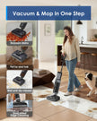 Tineco Floor ONE i5 Stretch Wet Dry Vacuum Cleaner,Vacuum & Mop in One Step,180° Lay-Flat Design,Anti-Tangle Design,Dual-Sided Edge Cleaning,Up to 30* Minutes Runtime,Large-Capacity Water Tanks 🍁 All In One Marketplace Canada