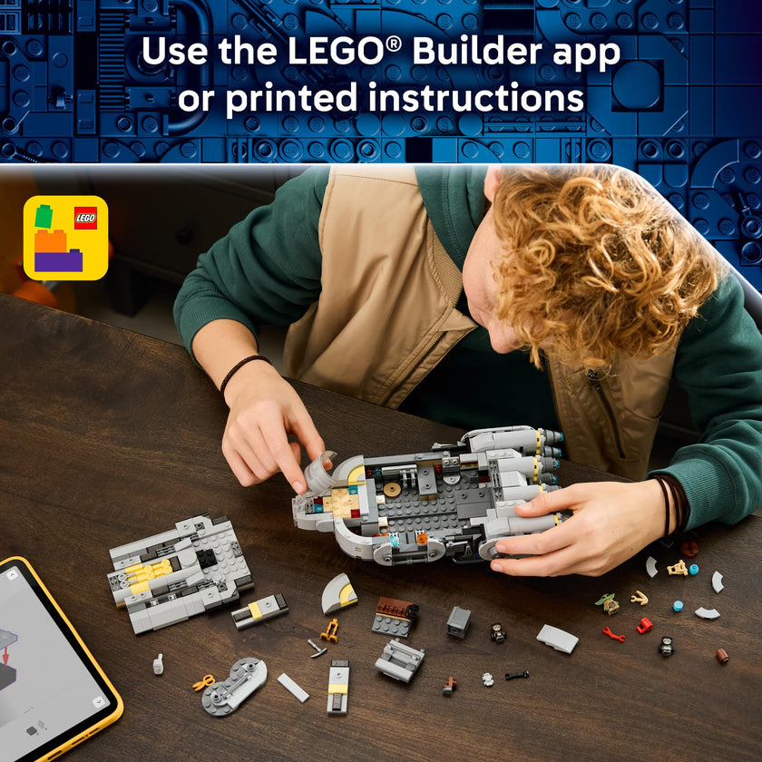 LEGO Star Wars: The Mandalorian and Grogu Anzellan Starship Building Toy - Build and Display Set for Boys & Girls, Ages 9+ - Star Wars Gifts for Kids - W/Grogu & 2 Anzellan Figures - 75445 🍁 All In One Marketplace Canada