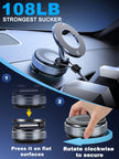 snanlen Upgraded 360° Nano Gel Vacuum Magnetic Phone Holder, Car Phone Holder for Magsafe[108+LBS Strongest Suction & 3000gf Strongest Magnetic], Suction Cup Phone Mount for Car/for iPhone 17 Pro Max 🍁 All In One Marketplace Canada