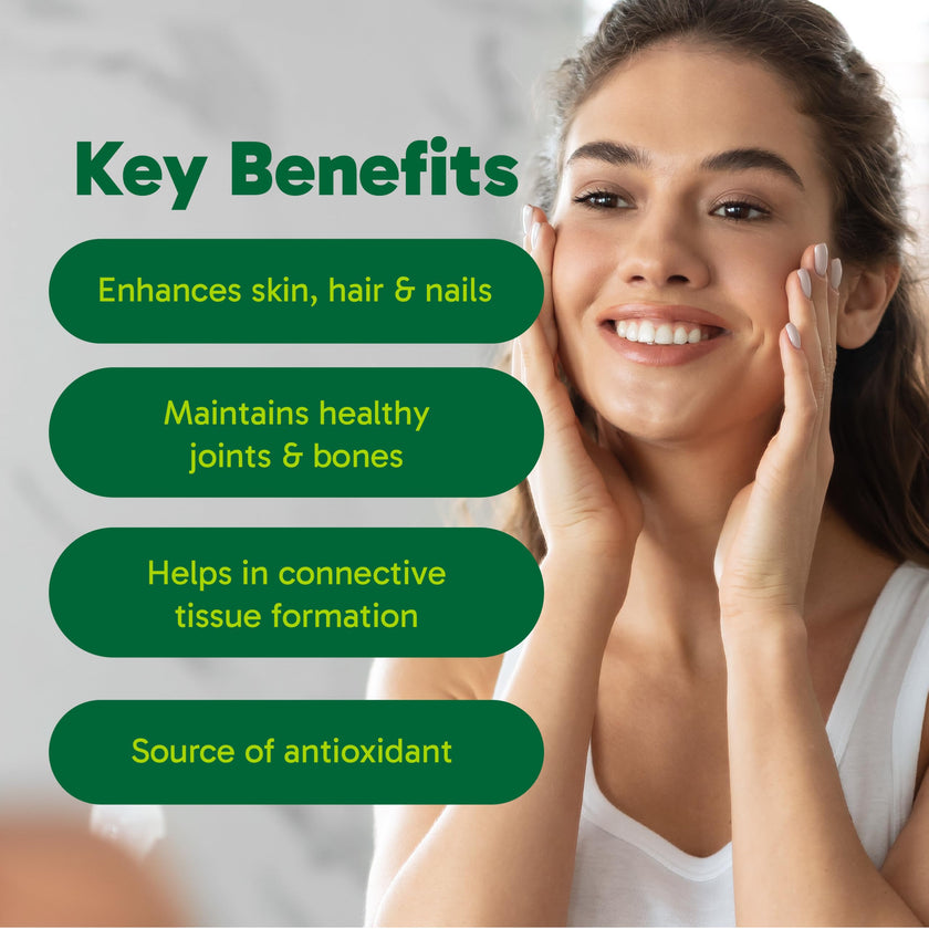Organika Canadian-Made Enhanced Collagen Pure Beauty - Combination of Collagen, Hyaluronic Acid, Vitamin C, Zinc, and Silica- 200g 🍁 All In One Marketplace Canada
