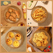 200pcs Air Fryer Disposable Paper Liner, Non-Stick Disposable Air Fryer Parchment Paper Liners, Baking Paper for Air Fryer Oil-Proof, Water-Proof, Food Grade Parchment（6.3