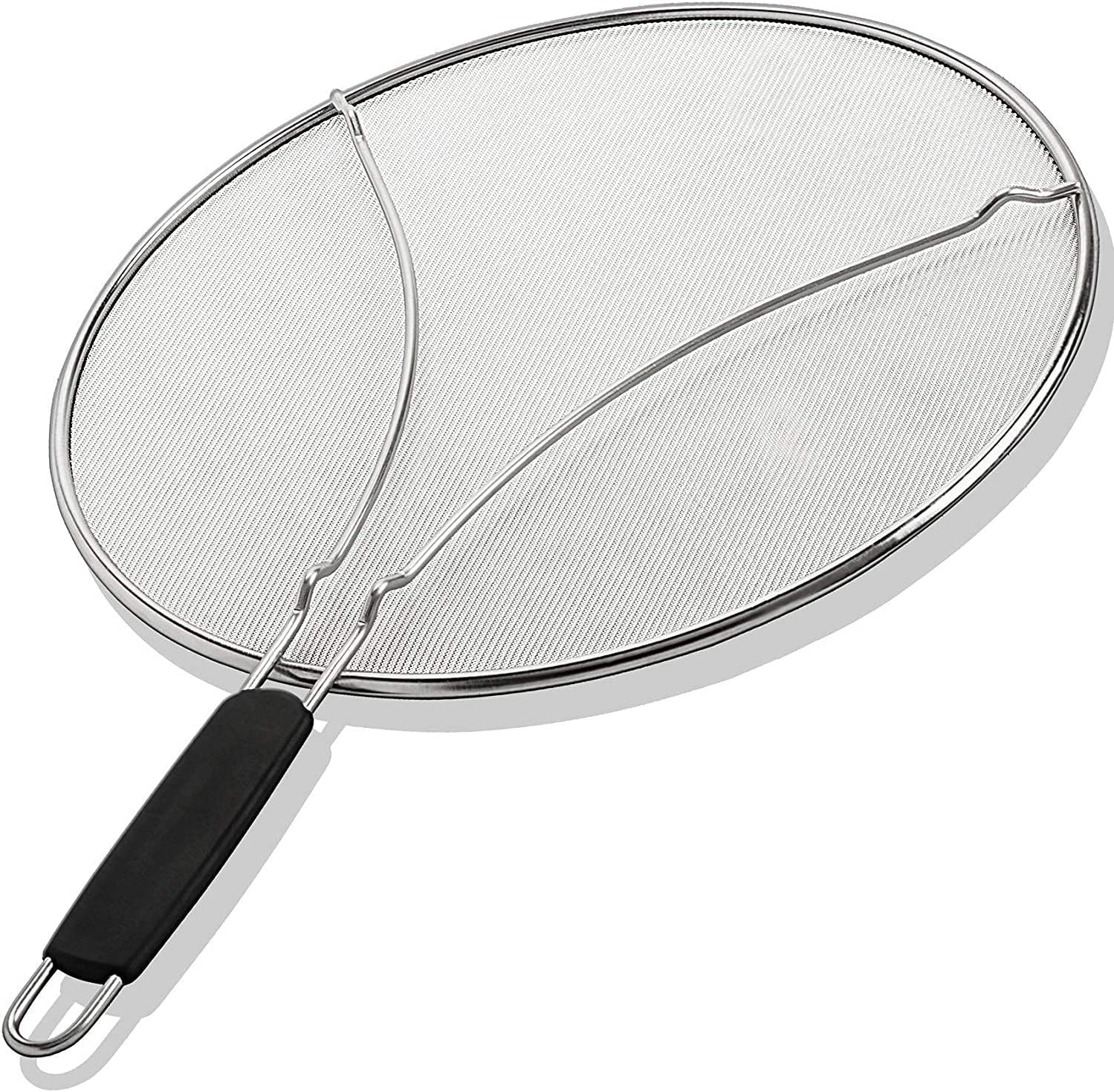 Splatter Screen for Frying Pan - 13 Inch Stainless Steel Grease Splatter Guard - Cover Oil Splash When Sizzling Bacon, Cooking Fried Chicken or Popcorn 🍁 All In One Marketplace Canada