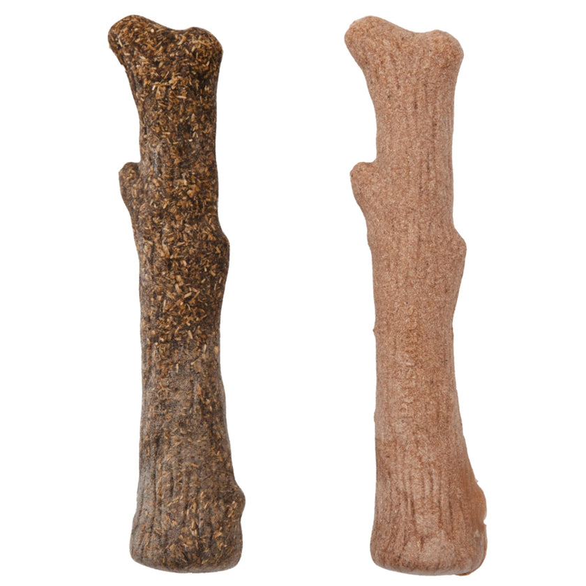 Outward Hound Dogwood Wood Durable Dog Chew Toys, Real Wood & Calming Hemp, 2-Pack, Medium 🍁 All In One Marketplace Canada