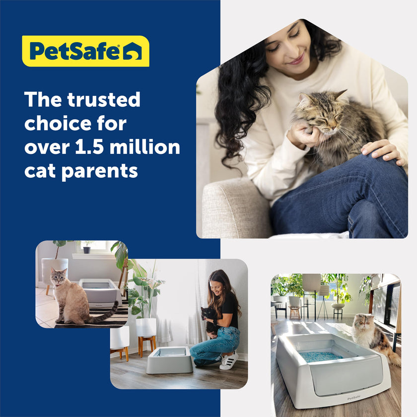PetSafe ScoopFree Crystal Litter Tray Refills Lavender Crystals, 3-Pack Disposable Tray Includes Leak Protection & Low Tracking Litter Absorbs Odors on Contact,(PAC00-16689) 🍁 All In One Marketplace Canada
