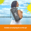 Bright Starts Pop 'N Sit Portable Booster, Indoor/Outdoor Use, Floor Seat with Feeding Tray, Grey, 6 Mos - 3 Yrs 🍁 All In One Marketplace Canada