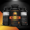 Nutratology® Vitamin K2 + D3 | Canadian-Made | Highest Potency 120MCG/1000 IU - 240 Capsules - Helps Maintain Bone & Teeth Health - Formulated With MK-7 For Best Results - Immune System Support. 🍁 All In One Marketplace Canada