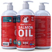 Salmon Oil for Dogs 946 mL - Healthy Skin & Coat, Fish Oil, Omega 3 EPA DHA, Liquid Food Supplement for Pets, All Natural, Supports Joint & Bone Health, Natural Allergy & Inflammation Defense 🍁 All In One Marketplace Canada