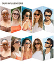 SOJOS Trendy Rectangle Polarized Sunglasses Womens Mens, Small Retro Fashion Thin Slim Square Sunnies SJ2610, Brown Tortoise/Brown 🍁 All In One Marketplace Canada