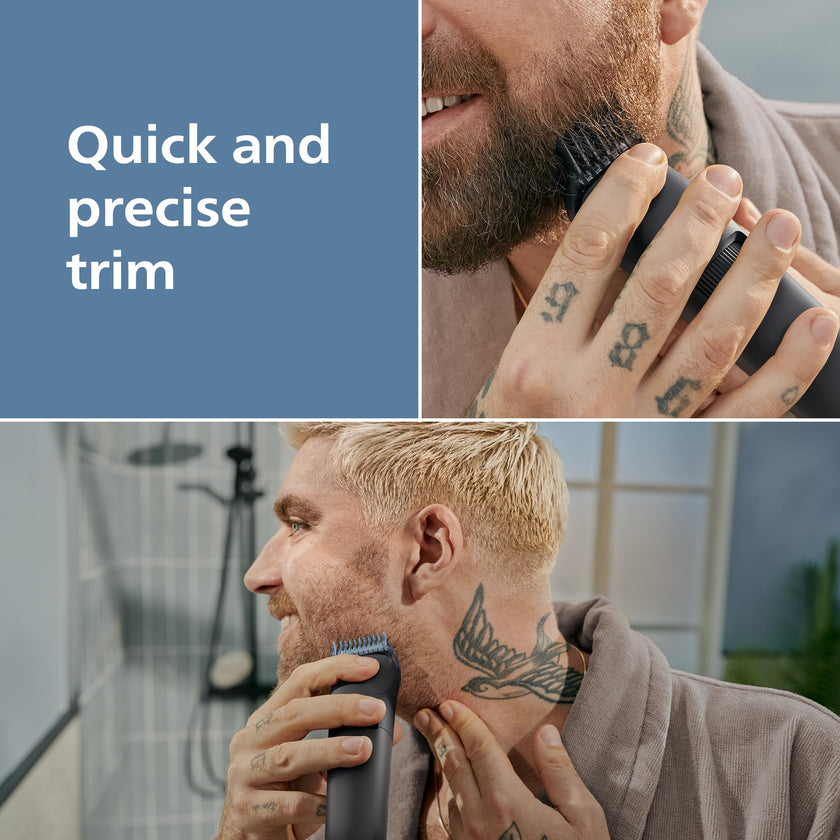 Philips Beard Trimmer 3000 Series - Self-sharpening Metal Blades, 40 Lock-in Settings, Lift&Trim Comb, 100% Waterproof, Battery Indicator, USB Charging, Model BT3660/15 🍁 All In One Marketplace Canada