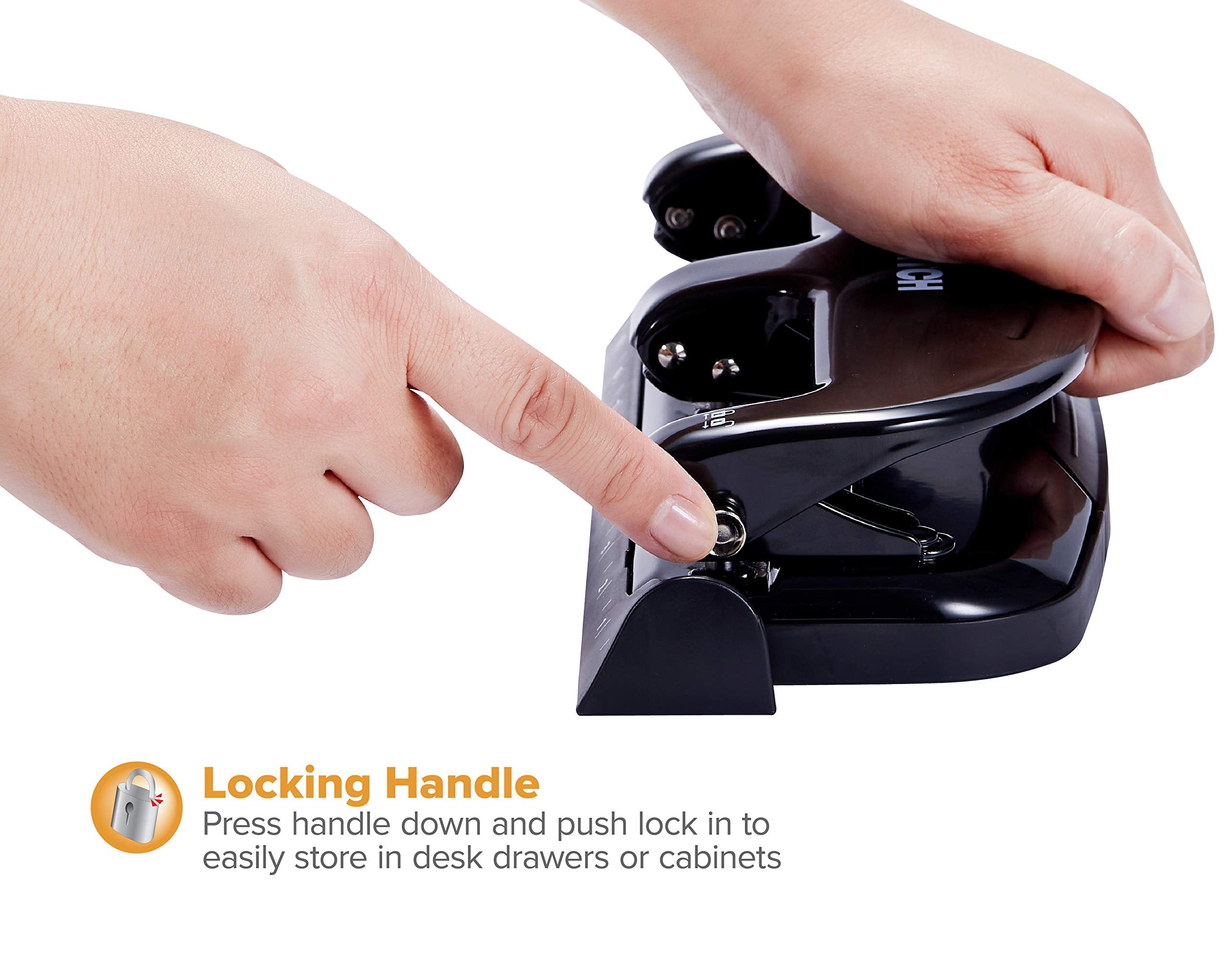 Bostitch Office EZ Squeeze 20 Sheet Standard 3 Hole Punch, Metal Construction, Silver/Black (HP20) 🍁 All In One Marketplace Canada