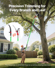 VEVOR Manual Pole Saw, 3.87-27 ft Extendable Pole Tree Pruner with Scissors, Sharp 65Mn Steel Blade, Lightweight Fiberglass Handle Pole, for High Branch Trimming, Pruning Tool for Palms and Shrubs 🍁 All In One Marketplace Canada
