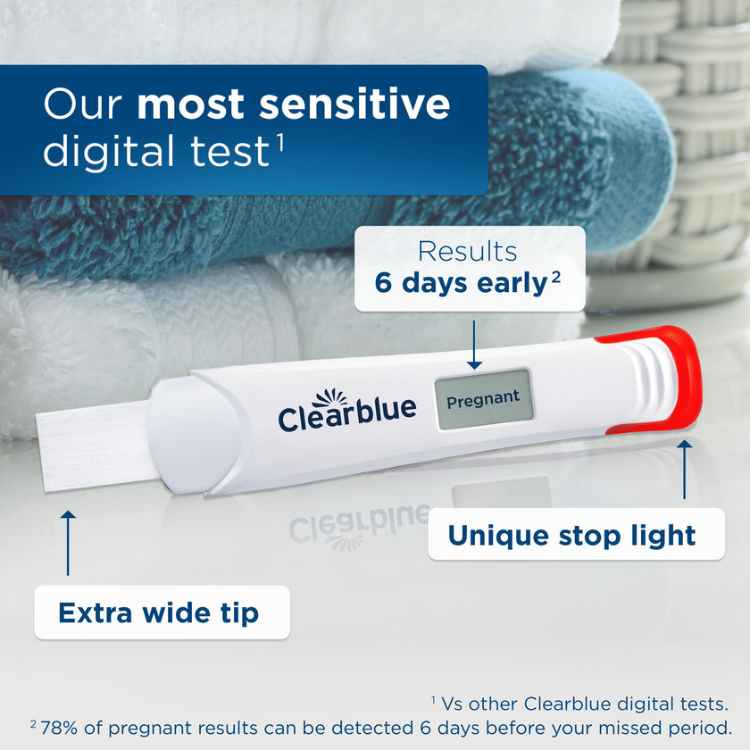 Clearblue Digital Ultra Early Pregnancy Test, No Test Can Tell You Sooner, 2 Digital Tests 🍁 All In One Marketplace Canada