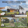 VEVOR Hardware Cloth, 48'' x 50' Galvanized Wire Mesh Roll, 19 Gauge Chicken Wire Fence Roll, Vinyl Coating Metal Wire Mesh for Chicken Coop Barrier, Rabbit Snake Fences, Poultry Enclosures 🍁 All In One Marketplace Canada