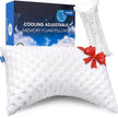 Cooling Side Sleeper Pillow for Neck and Shoulder, Luxury Shredded Memory Foam Curved Bed Pillows for Sleeping Set of 1- Adjustable Queen Size- Washable Cover Crescent White 🍁 All In One Marketplace Canada