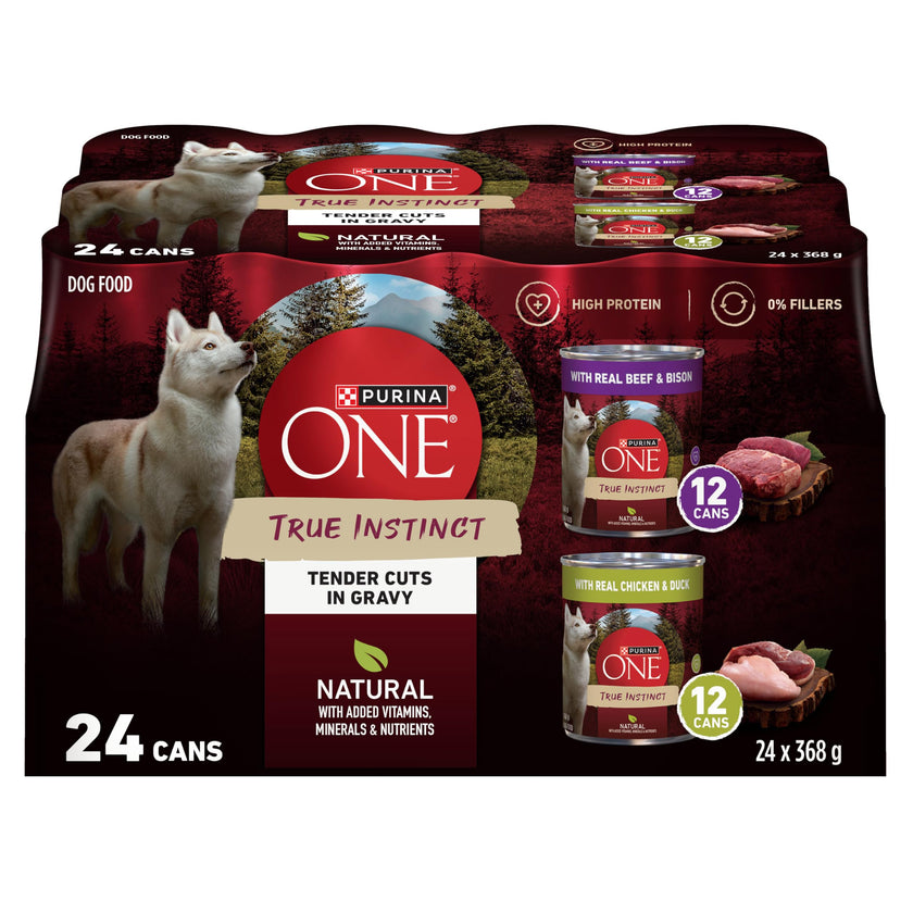 Purina ONE True Instinct Wet Dog Food, Tender Cuts Variety Pack (12 Pack) 🍁 All In One Marketplace Canada
