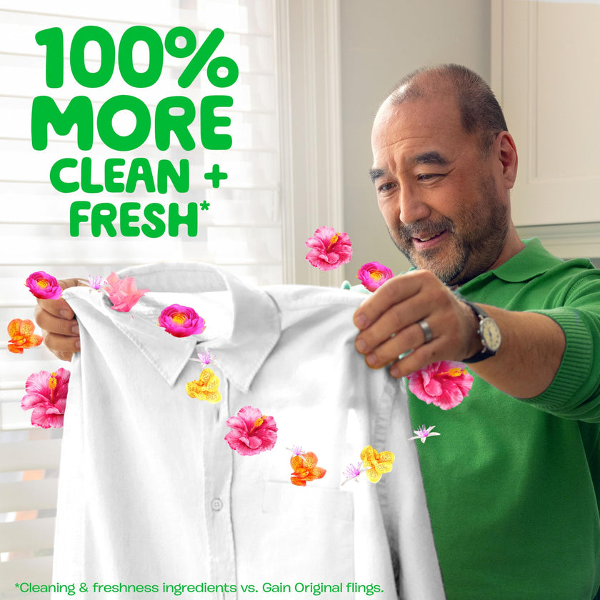Gain Super Flings Laundry Detergent Pacs, 45 Count, Vibrant, irresistibly clean and fresh 🍁 All In One Marketplace Canada