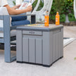LIFETIME 25 Gallon Outdoor Storage Cube, Deckbox, Brown lid, Storage Box for Gardening Tools, Pool Supplies, Patio Furniture & More 🍁 All In One Marketplace Canada