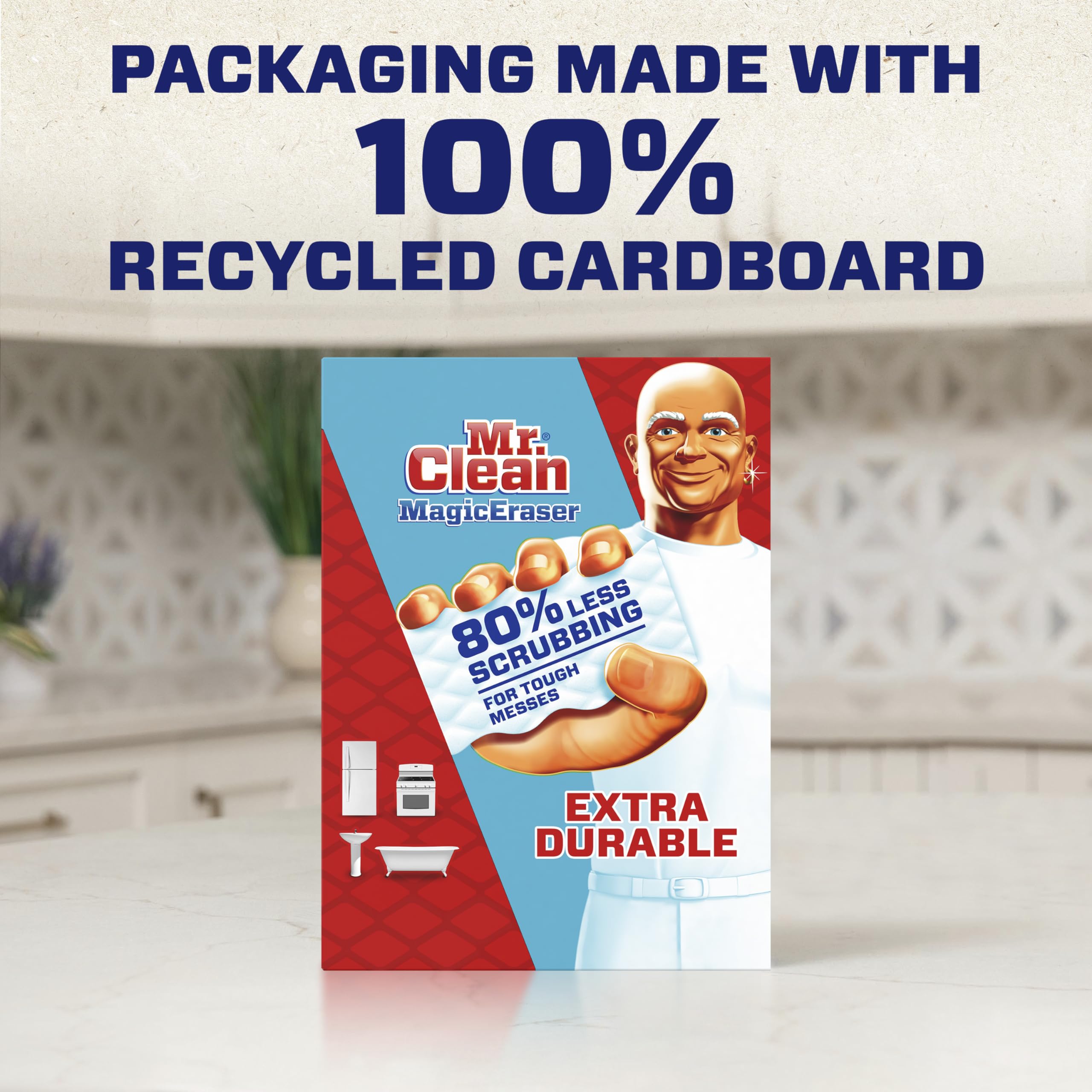 Mr. Clean Magic Eraser Extra Durable Scrubber & Cleaning Sponge 4ct. 🍁 All In One Marketplace Canada
