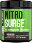 NITROSURGE Pre Workout Supplement - Endless Energy, Instant Strength Gains, Clear Focus, Intense Pumps - Nitric Oxide Booster & Preworkout Powder with Beta Alanine - 30 Servings, Sour Peach Rings 🍁 All In One Marketplace Canada