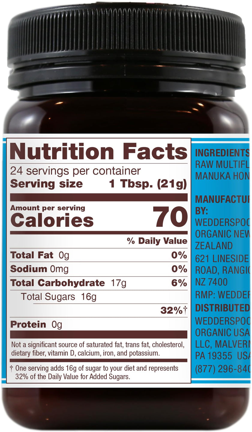 Wedderspoon - Raw Manuka Honey KFactor 12 (250g)