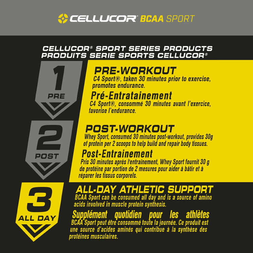 Cellucor BCAA Sport Recovery Powder - Post & Intra Workout Energy Supplement - Cherry Limeade, 30 Servings 🍁 All In One Marketplace Canada