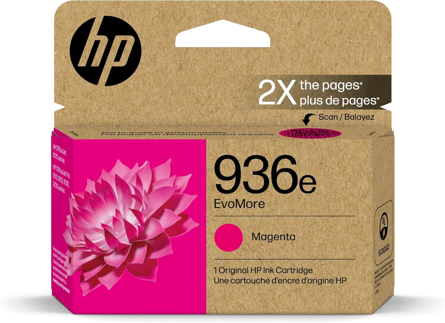 HP 936e EvoMore Magenta Original Ink Cartridge (4S6V4LN)