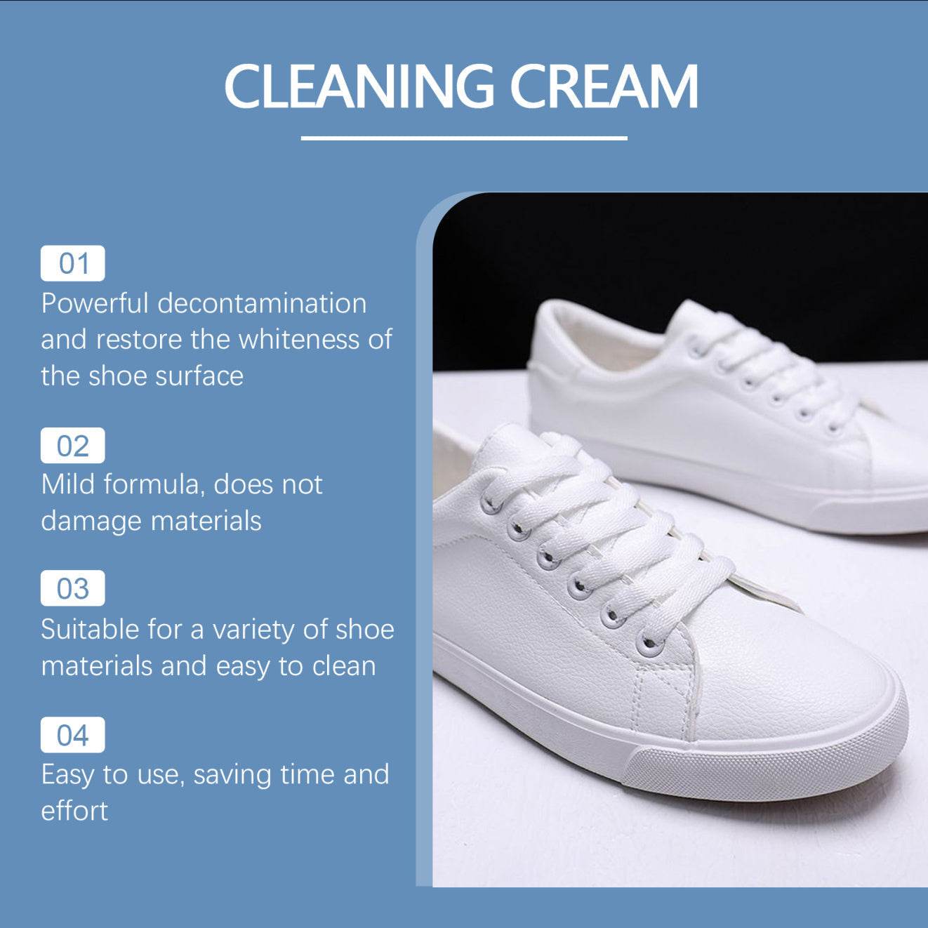 Jakehoe White Shoes Cleaning Balm Water-free Washing Brightening Stain remover