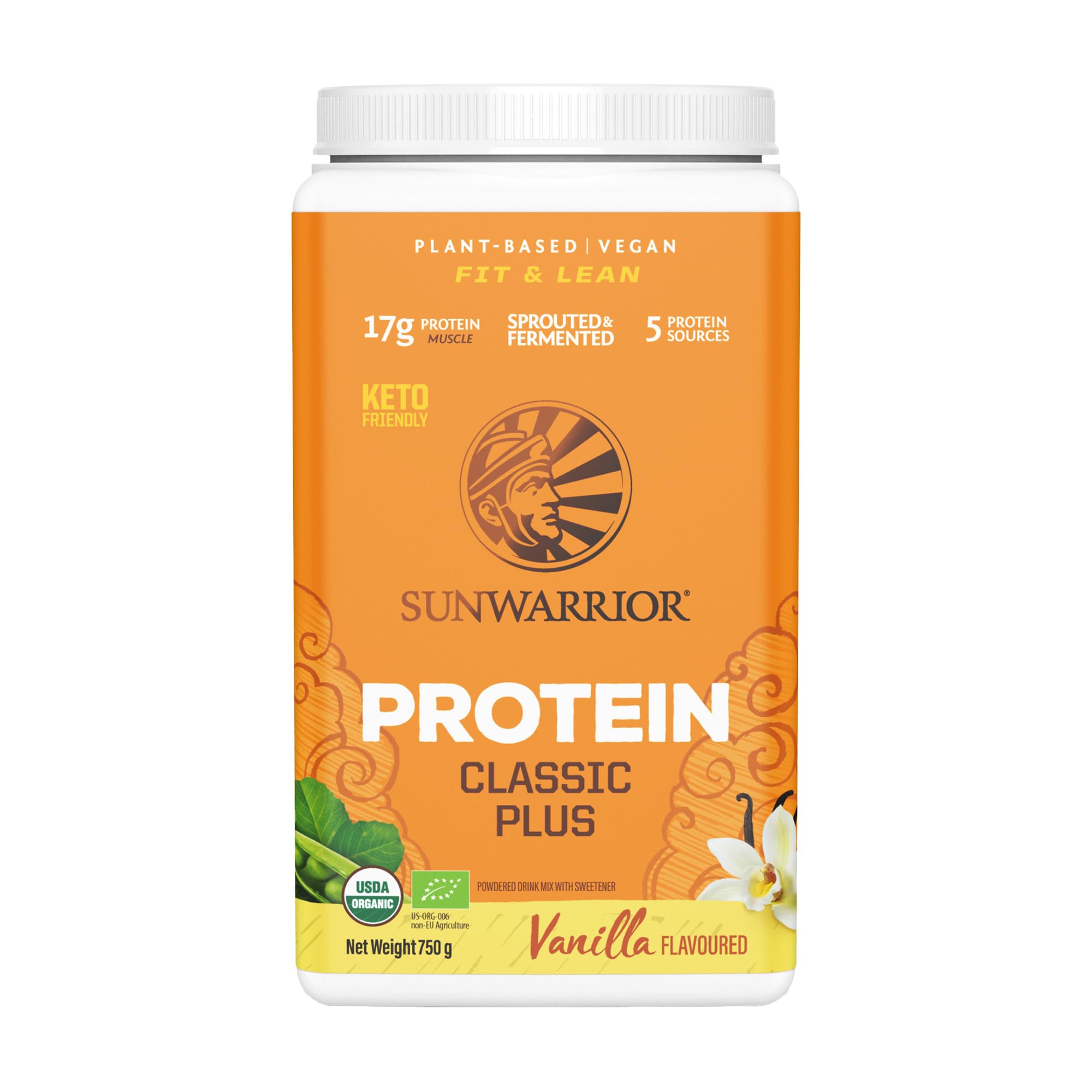 Sunwarrior - Classic Plus Organic Vanilla (375g)