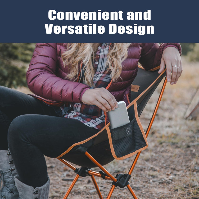 TREKOLOGY YIZI GO Camping Chair for Adult – Compact, Foldable, Lightweight 0.9 kg, 136 kg Capacity, Durable Aluminum, Quick Setup, Ideal for Backpacking, Beach, and Outdoor Adventures (Black) 🍁 All In One Marketplace Canada