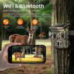 XTU Solar Trail Camera WiFi Bluetooth, 64MP 4K Game Camera with Night Vision Motion Activated 0.2s Trigger, IP66 Waterproof Wildlife Camera with 22pcs 850nm Low Glow IR LEDs (SD Card Not Included) 🍁 All In One Marketplace Canada