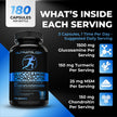 Nutratology® Glucosamine Joint Supplement with Chondroitin, MSM & Turmeric | Canadian-Made | Joint Pain Relief Supplements - 1500MG Glucosamine - Supports Healthy Joints & Cartilage - 180 Capsules 🍁 All In One Marketplace Canada