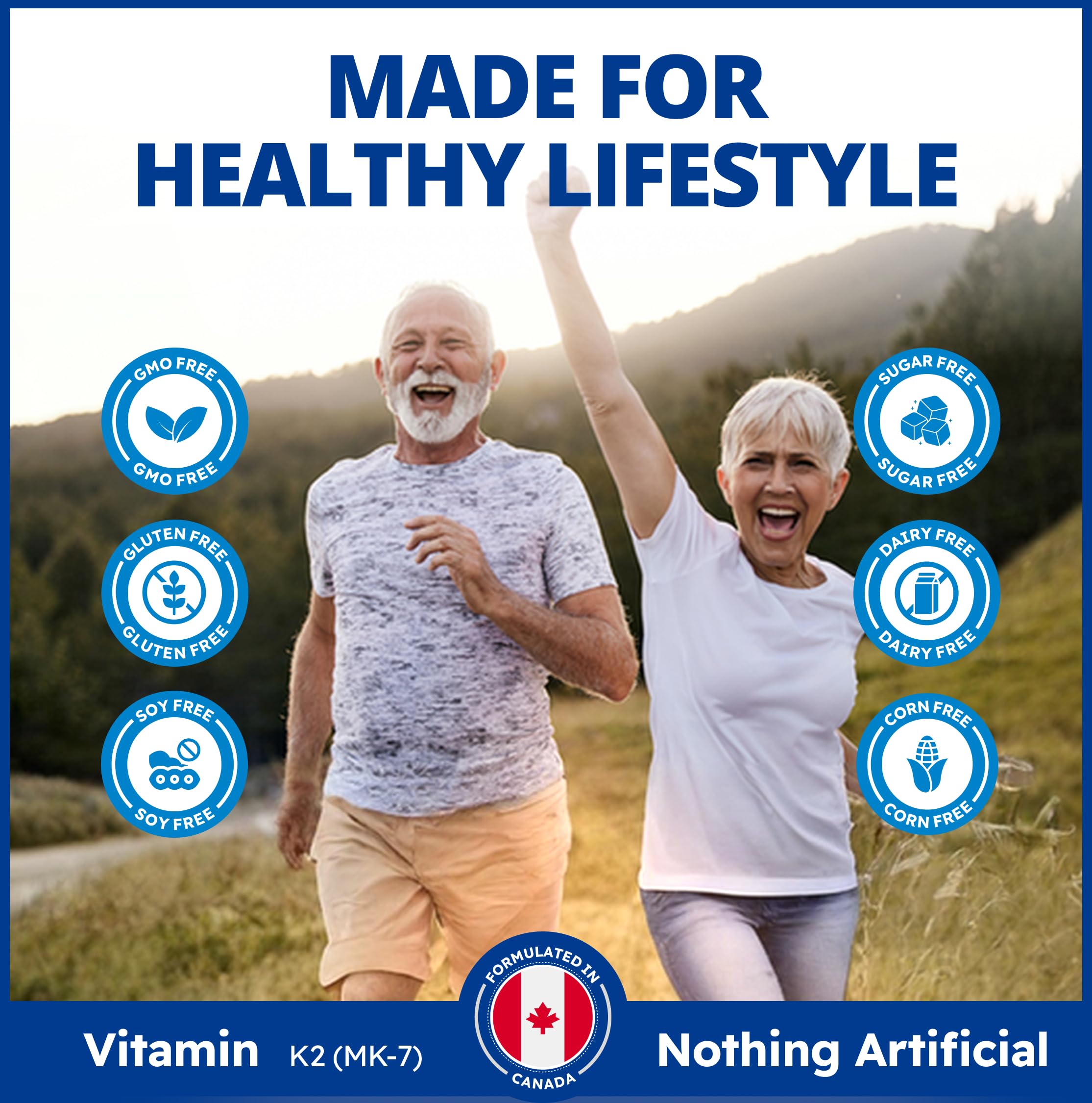 CanPrev K2 120mcg with Organic Coconut Oil, 120 Softgels 120-Day Supply, Pure MK-7 for Enhanced Absorption, Support for Stronger Bones and Healthy Teeth 🍁 All In One Marketplace Canada