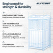Suncast 33 Gallon Wicker-Style Hideaway Trash Can with Secure Latching Lid and Weather-Resistant Construction for Patio, Cyberspace Grey, Made in the USA 🍁 All In One Marketplace Canada