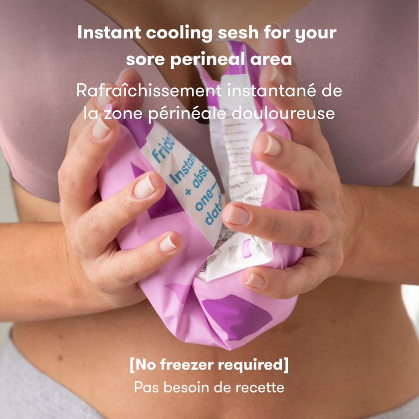 Frida Mom 2-in-1 Postpartum Pads, Absorbent Perineal Ice Maxi Pads, Instant Cold Therapy Packs and Maternity Pad in One, 8ct 🍁 All In One Marketplace Canada
