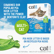 Catit Go Natural Pea Husk Multi-Cat Clumping Cat Litter, Vanilla, 6.4 kg, Dust Free & Lightweight Cat Litter, Cat Liter, Cat Litter Clumping, Bentonite Clay 🍁 All In One Marketplace Canada