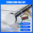 Ausemku Shower Curtain Rod Tension - 32-80 Inch Never Rust Non-Slip Spring Tension Curtain Rod No Drilling Stainless Steel Curtain Rod Use Bathroom Kitchen（Black） 🍁 All In One Marketplace Canada