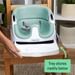 Ingenuity Baby Base 2-in-1 Booster Feeding and Floor Seat with Self-Storing Tray - Mist 🍁 All In One Marketplace Canada