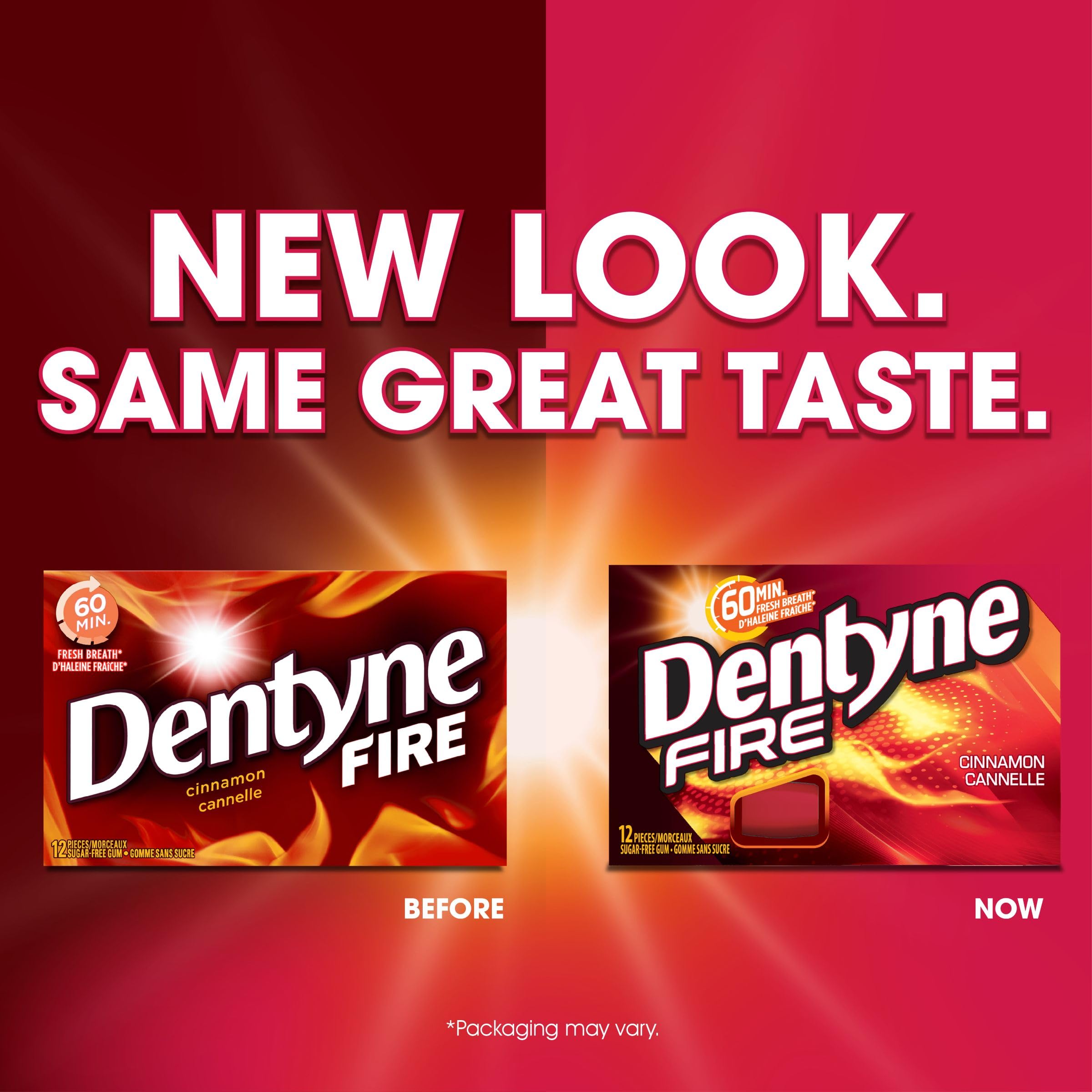 Dentyne Fire Sugar-Free Gum Bubble Gum, Cinnamon, 12 Pack (12 Pieces Each) 🍁 All In One Marketplace Canada
