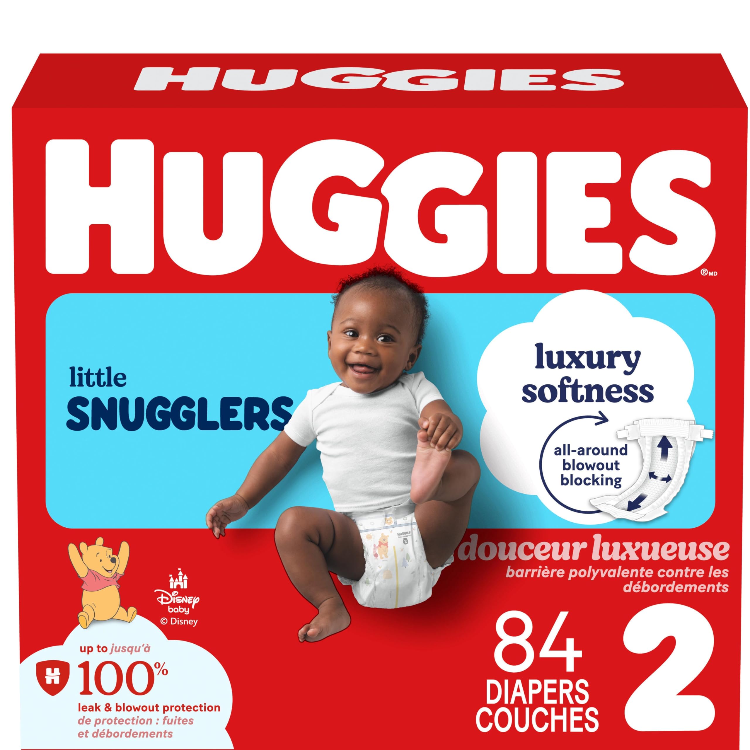Huggies Little Snugglers Baby Diapers, Size 2, 84 Count 🍁 All In One Marketplace Canada