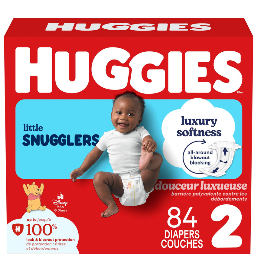 Huggies Little Snugglers Baby Diapers, Size 2, 84 Count 🍁 All In One Marketplace Canada
