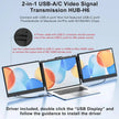 TUTT H6 USB-A and USB-C to HDMI High Definition Video Cable |  M1/M2/M3/M4 & Windows Signal Conversion Adapter Hub