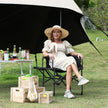 GarveeLife Oversized Camping Chair w/Side Table & Pocket,Outdoors, Black 🍁 All In One Marketplace Canada