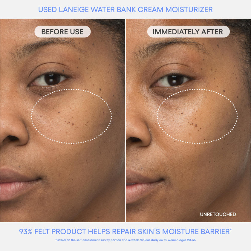 LANEIGE Water Bank Blue Hyaluronic Cream Moisturizer Refill: Hydrating Korean Face Cream with Squalane & Ceramide for Skin Barrier Support, Dermatologist-Tested 🍁 All In One Marketplace Canada