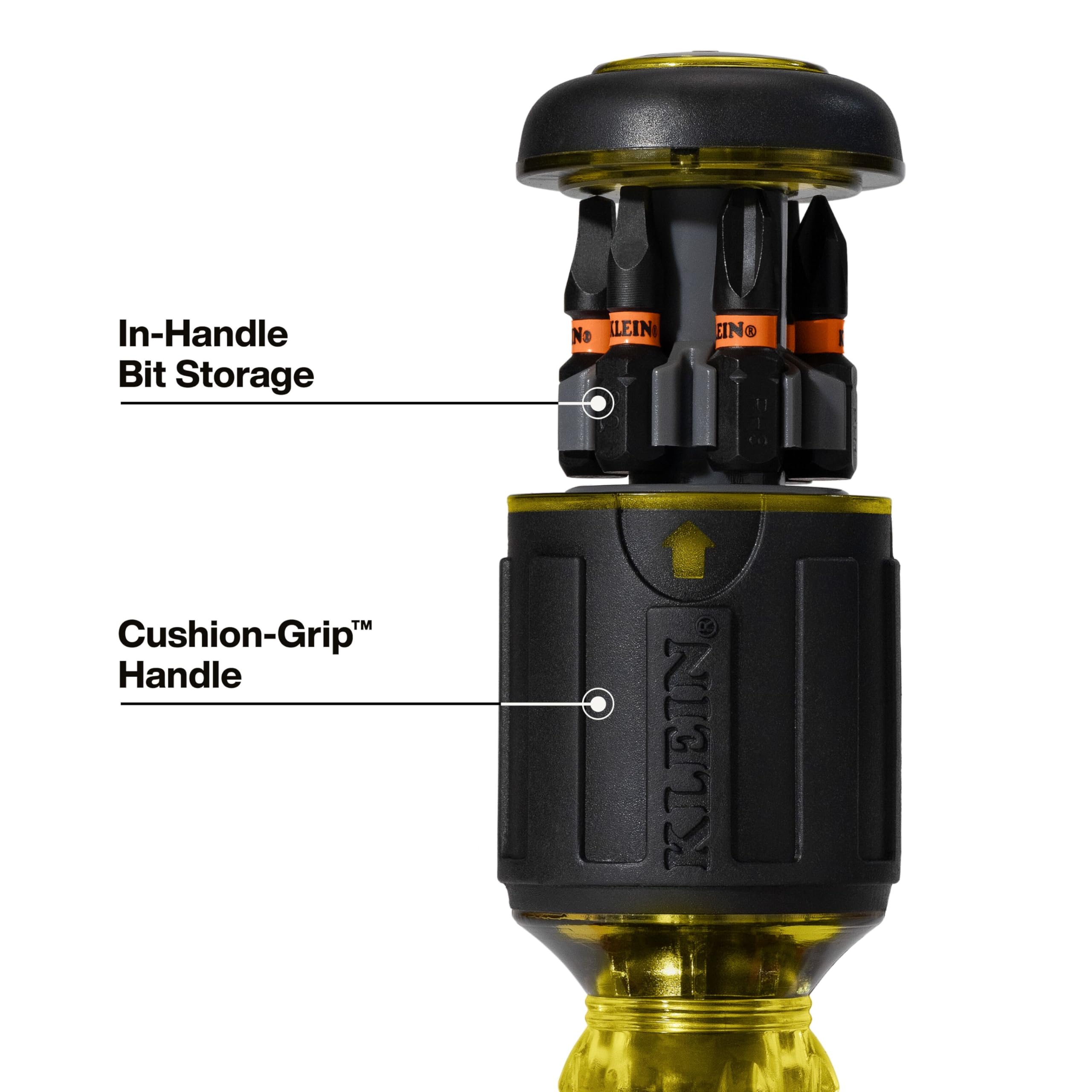Klein Tools 32308 Multi-bit Stubby Screwdriver, Impact Rated 8-in-1 Adjustable Magnetic Tool with Phillips, Slotted, Square and Nut Driver 🍁 All In One Marketplace Canada
