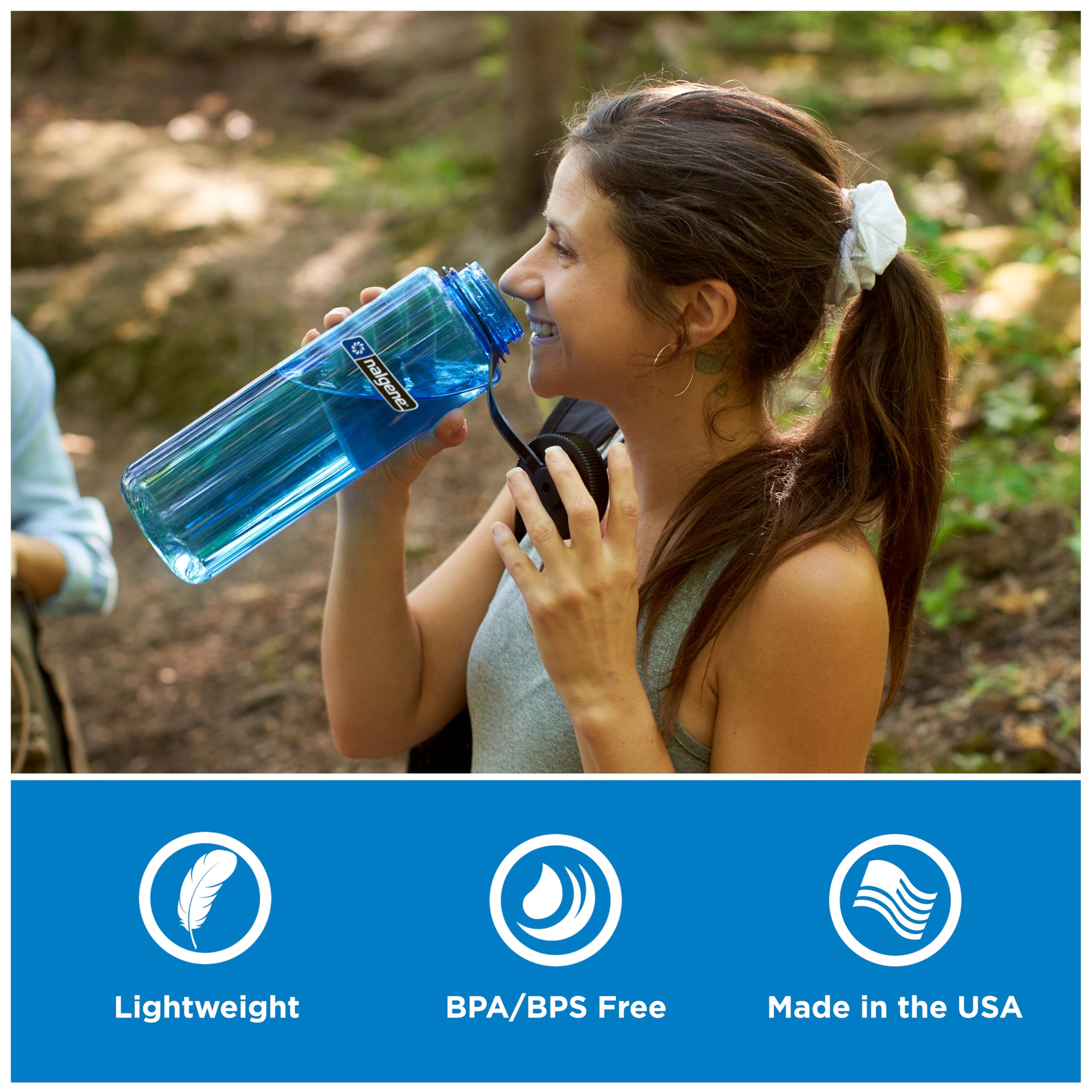 Nalgene 48 oz Wide Mouth Silo Water Bottle | BPA-Free, Durable & Leak Proof, Large & Lightweight for Hiking, Gym & Sports, Jade 🍁 All In One Marketplace Canada