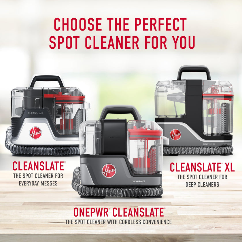 Hoover CleanSlate FH14000V Portable Carpet and Upholstery Spot Cleaner Machine with Dual Tank Technology, 40 oz Capacity, 7 Inch WidePath Tool, Pet Stain Remover, Red 🍁 All In One Marketplace Canada