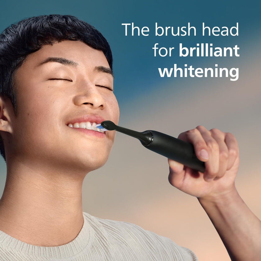 Philips Sonicare W DiamondClean - Genuine Replacement Electric Toothbrush Heads, Black, 2 Pack, HX6062/95 🍁 All In One Marketplace Canada