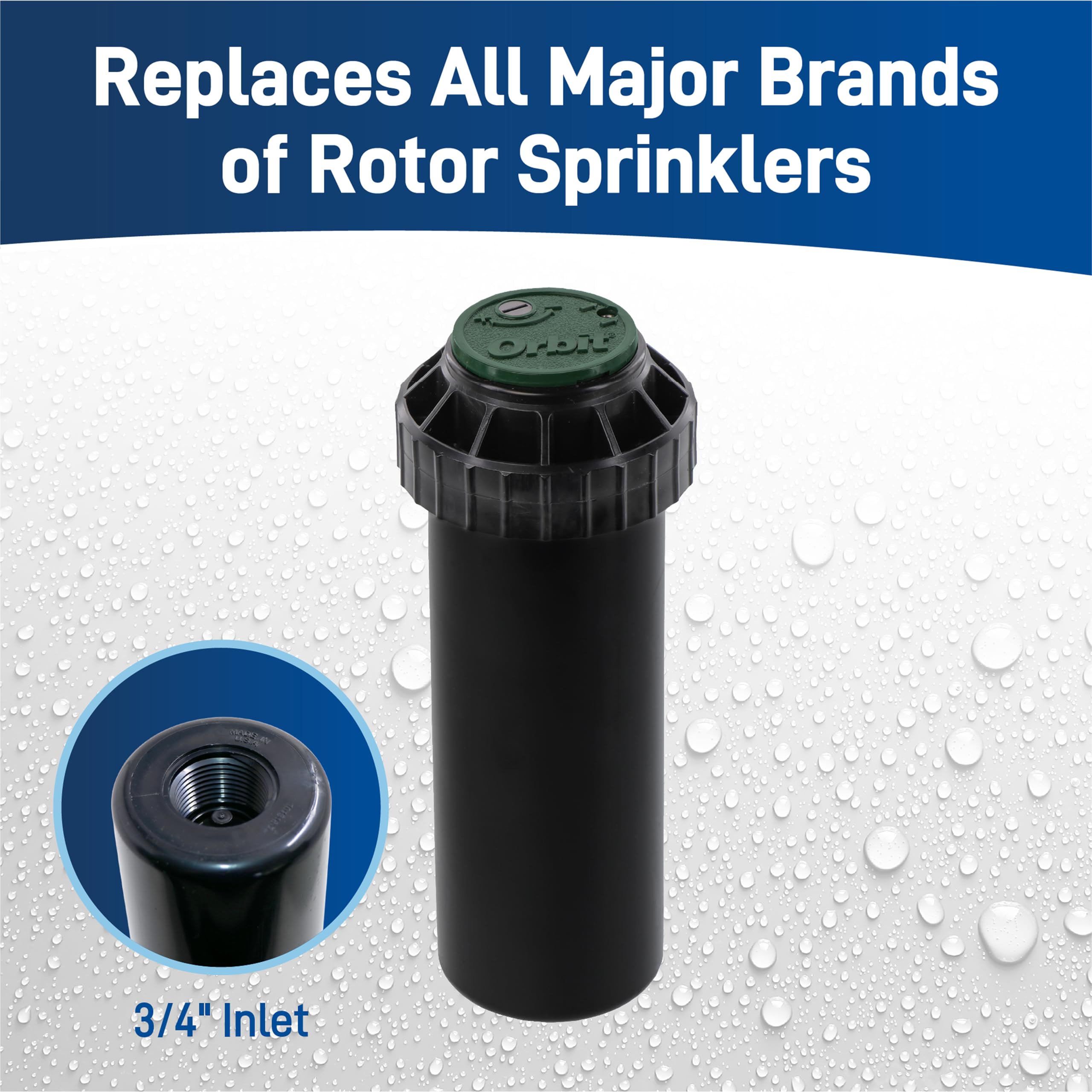 Orbit Watermaster 55461 Voyager 4-Inch Adjustable Pop-Up Gear Drive Sprinkler Head, 2-Pack 🍁 All In One Marketplace Canada